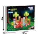 Woopie Magnetická stavebnica Les 75 ks – 3D pixelové kocky
