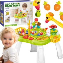 Woopie Baby Interaktívny edukačný stolík 2v1 – Lovenie rybičiek, sorter a zatĺkačka so zvukom a svetlom