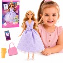 WOOPIE ROYAL Lalka Lily Długie Blond Włosy 30 cm Lawendowa Suknia Akcesoria