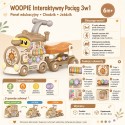 Woopie Interaktívne odrážadlo a chodítko Vlak 3v1 – Edukačná hrajúca lokomotíva