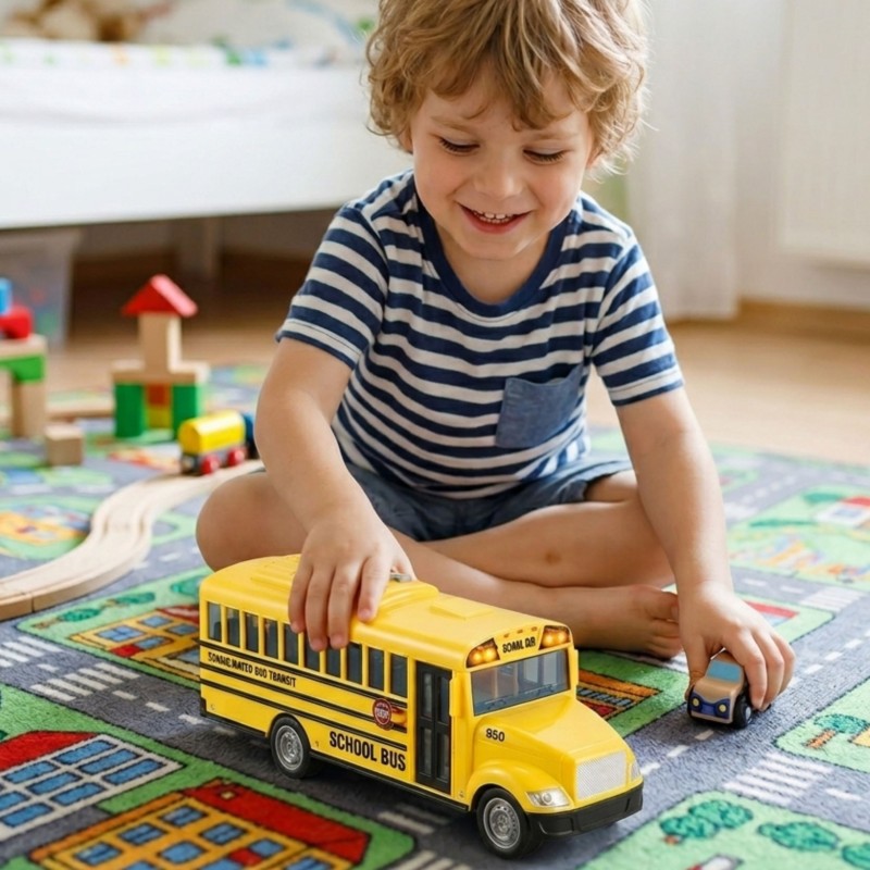 WOOPIE Autobus Szkolny Interaktywny Elektryczny 1:20