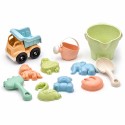 WOOPIE Zestaw do Piasku w Wiaderku z Samochodem 11 el. BIODEGRADOWALNY ORGANICZNY MATERIAŁ