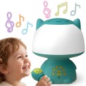 WOOPIE Multifunkcyjna Lampka RGB Głośnik Bluetooth Karaoke Modulator Głosu Karta SD AUX Turkusowa