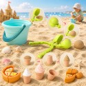 WOOPIE Zestaw do Piasku FUN ICE CREAM Lody 2w1 Fabryka Śnieżek 15 el.