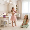 WOOPIE Multifunkcyjna Lampka RGB Głośnik Bluetooth Karaoke Modulator Głosu Karta SD AUX Fioletowa