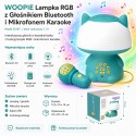 WOOPIE Multifunkcyjna Lampka RGB Głośnik Bluetooth Karaoke Modulator Głosu Karta SD AUX Turkusowa
