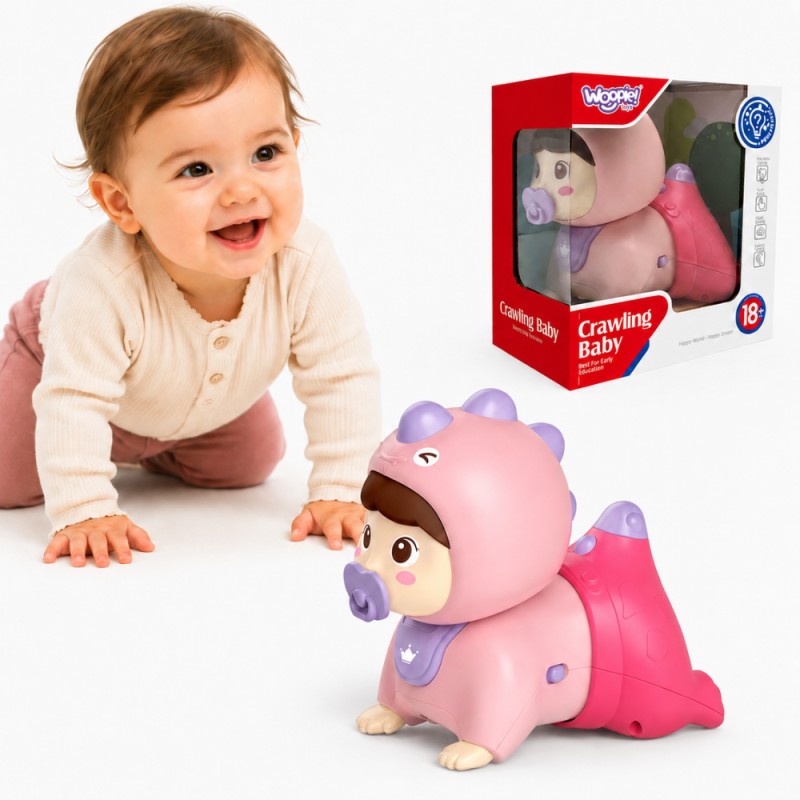 WOOPIE BABY Raczkujący Bobas Zabawka z Melodiami Świecąca