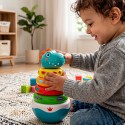 WOOPIE BABY Zabawka Sensoryczna Dino Układanka Piramidka dla Niemowląt