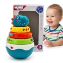 WOOPIE BABY Zabawka Sensoryczna Dino Układanka Piramidka dla Niemowląt