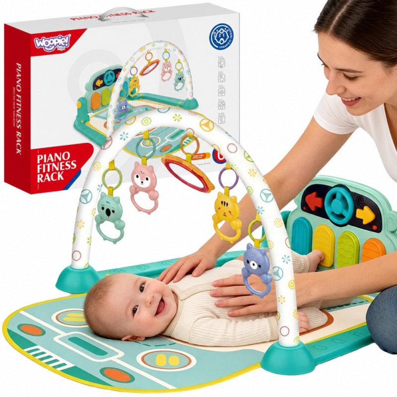Woopie Baby Interaktívna edukačná podložka s piankom 10 ks