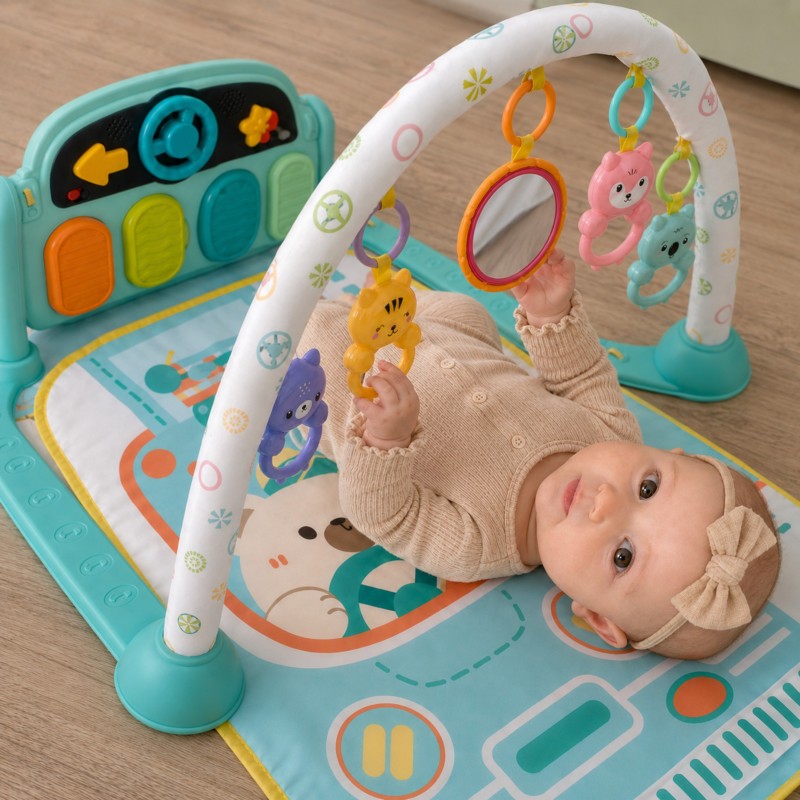 Woopie Baby Interaktívna edukačná podložka s piankom 10 ks