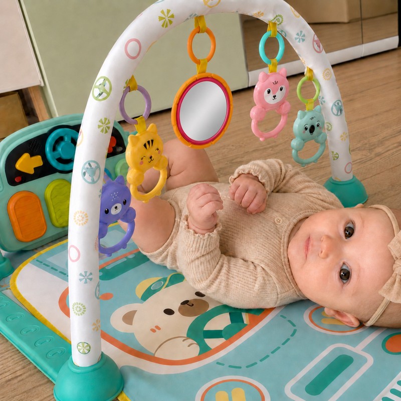 Woopie Baby Interaktívna edukačná podložka s piankom 10 ks