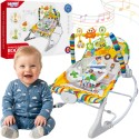Woopie Baby Interaktívne vibračné ležadielko a kresielko s hrazdičkou