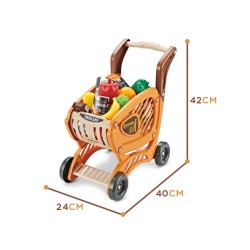 WOOPIE Detský nákupný vozík + 42 dielov príslušenstva