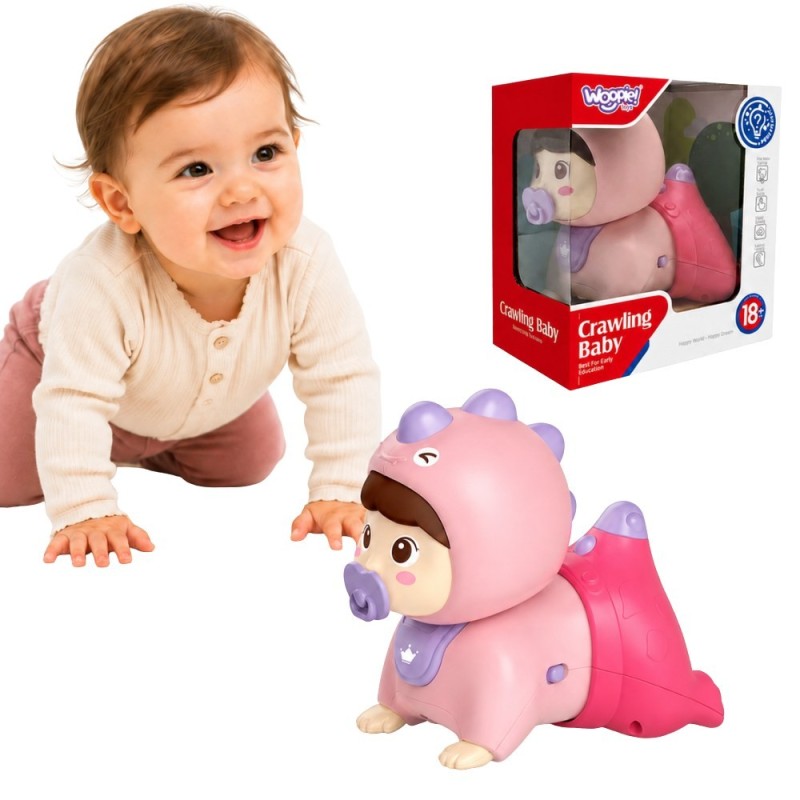 WOOPIE BABY Raczkujący Bobas Zabawka z Melodiami Świecąca