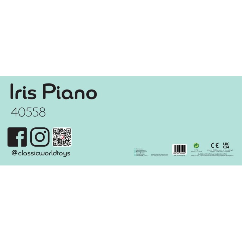 CLASSIC WORLD Pianino Muzyczne dla Dzieci Nauka Gry + Książeczka