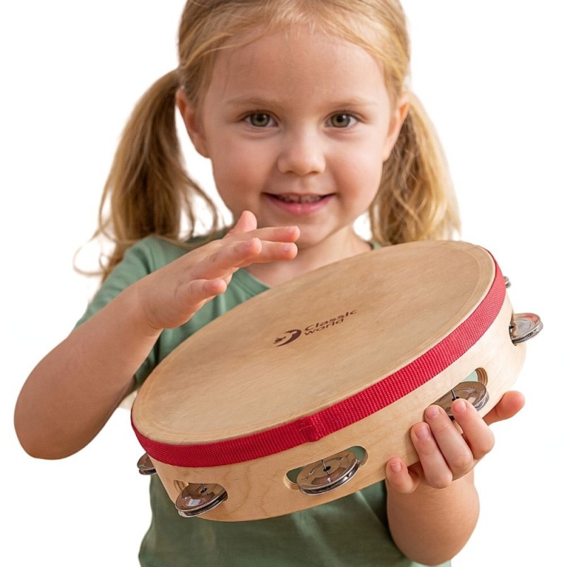 CLASSIC WORLD EDU Instrument Muzyczny Tamburyn 25 cm