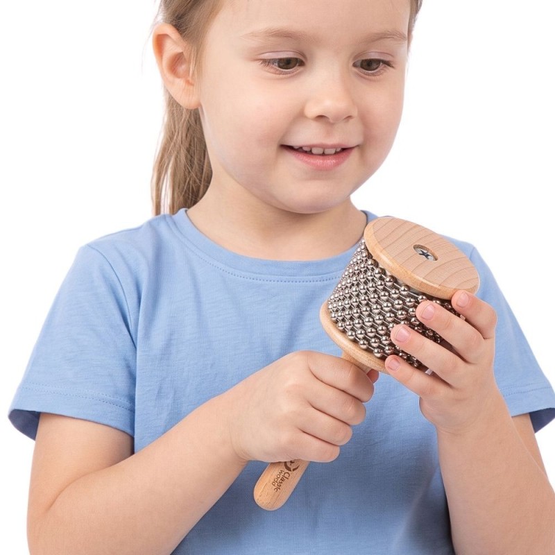 CLASSIC WORLD EDU Instrument Muzyczny Kabasa z Koralikami dla Dzieci