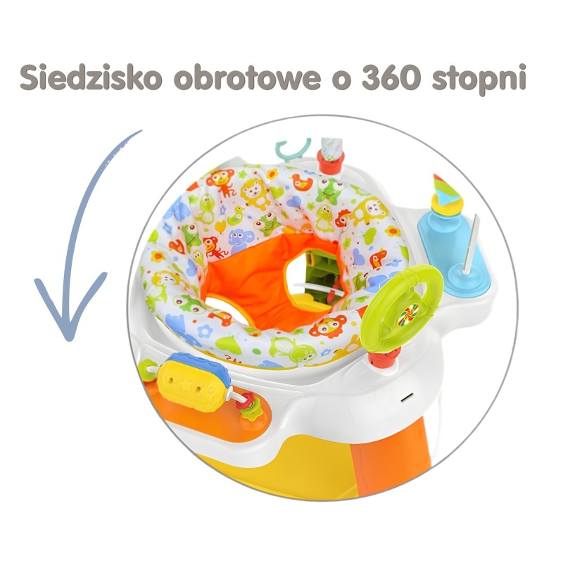 Woopie Baby Interaktívny edukačný stolík s otočným sedadlom od 12 mesiacov