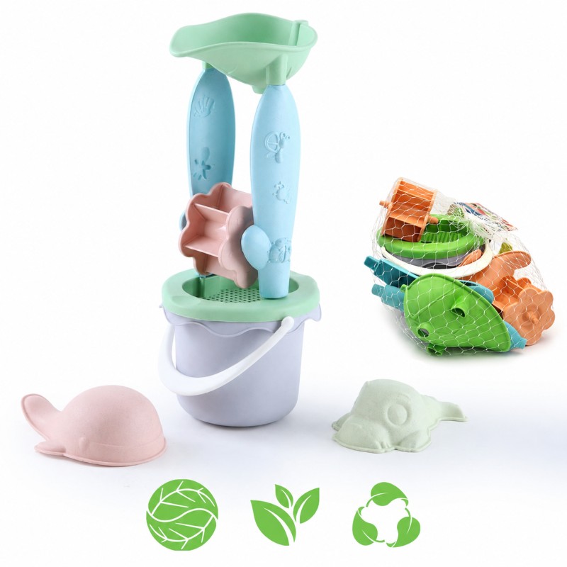 Woopie Green Sada do piesku a vody s mlynčekom 5 ks