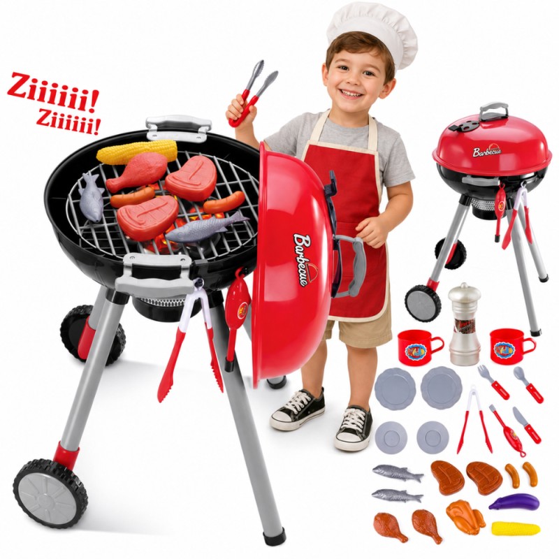 WOOPIE Grill dla Dzieci ze Światłem i Dźwiękiem + Akc.