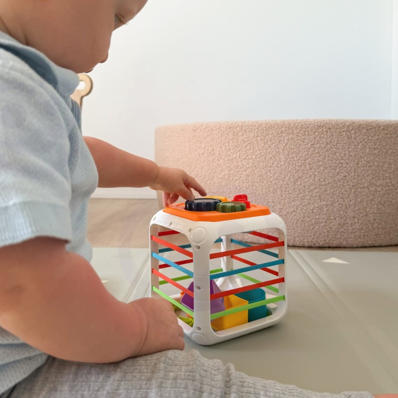 WOOPIE BABY Kostka Edukacyjna Sorter 4w1 Kształty 18m+