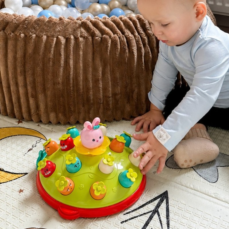 WOOPIE BABY Interaktywna Gra Zręcznościowa Wbij Marchewke Edukacyjna Uderz Młotkiem w Kreta