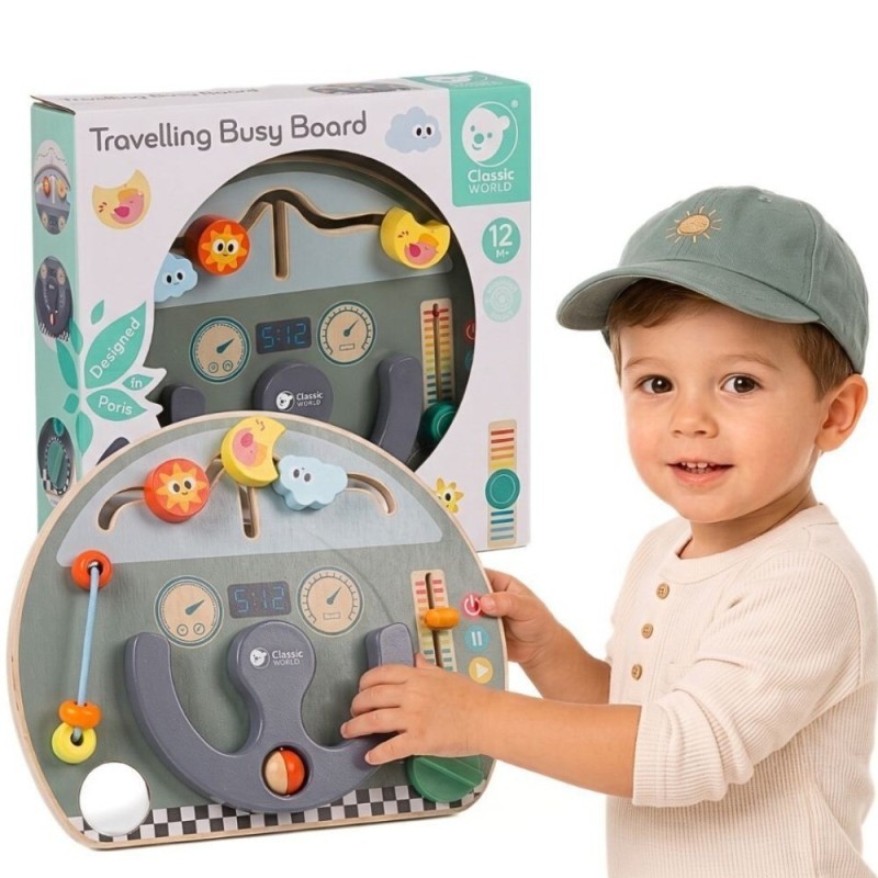 CLASSIC WORLD Tablica Manipulacyjna Wielofunkcyjna 6w1 Podróżowanie