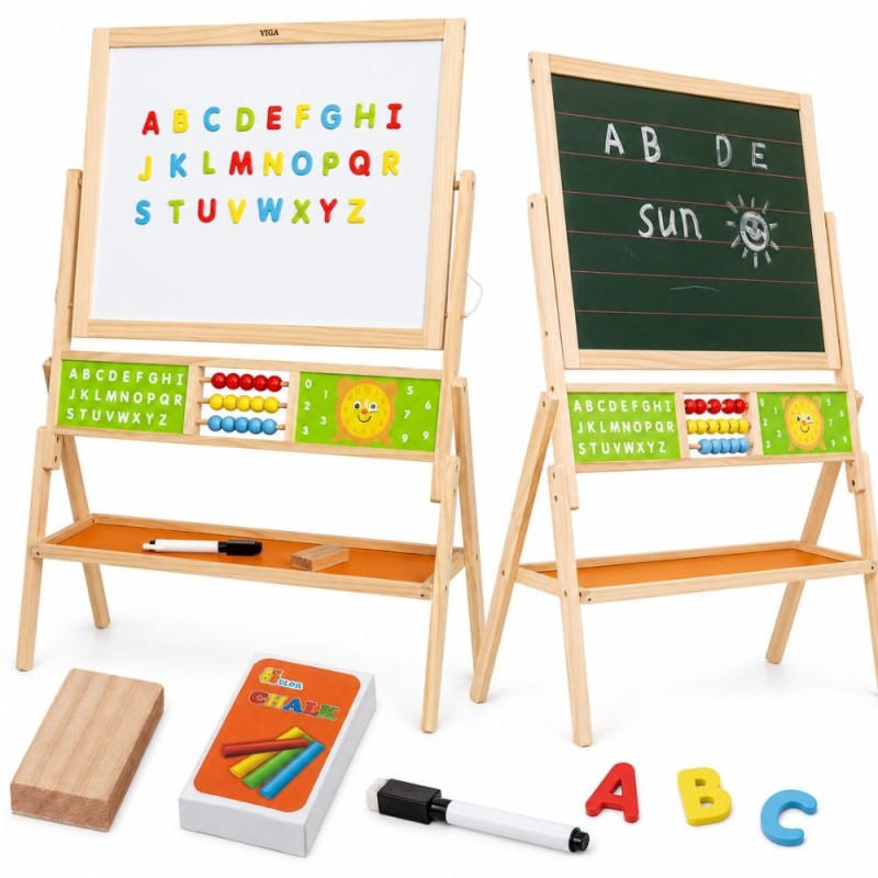 VIGA Duża Tablica Edukacyjna 2w1