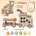 WOOPIE BABY Interaktywny Pociąg Jeździk Pchacz 3w1 Edukacyjny Grający Światło