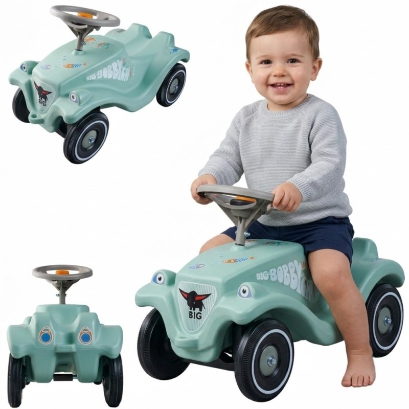 BIG Jeździk Bobby Car Classic Miętowy Auto Popychacz Ocean Klakson 12m+