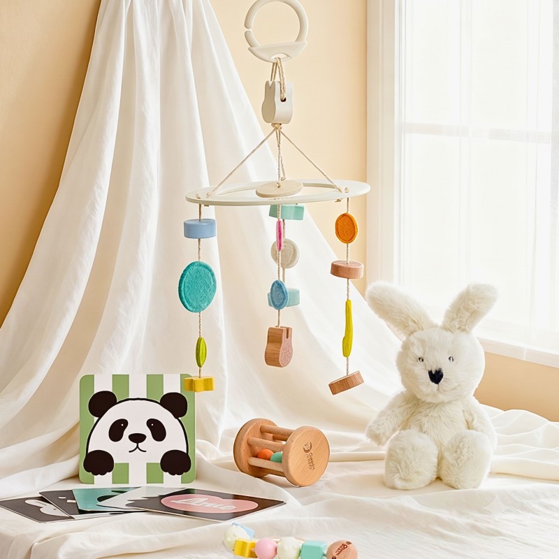 CLASSIC WORLD Prezent dla Niemowlaka Box Baby Shower Gryzak Przytulanka