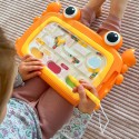 WOOPIE Tablica Magnetyczna Montessori Labirynt Krab Pomarańczowa