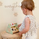 VIGA Drewniana Układanka Sorter Kształtów Montessori Klocki Liczydło PolarB
