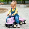FALK Jeździk Traktor z Przyczepą Birdy Farm Różowy 1-3 lat