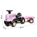 FALK Jeździk Traktor z Przyczepą Birdy Farm Różowy 1-3 lat