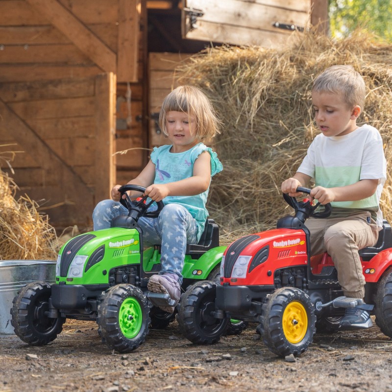 FALK Country Farmer Traktorek na Pedały z Przyczepką Zielony 2-5 lat
