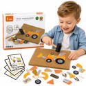 VIGA Drewniana Przybijanka Pojazdy budowlane 45 elementów Montessori