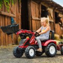 FALK Traktor na Pedały Valtra S4 z Łyżką i Przyczepą 3-7 lat