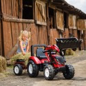 FALK Traktor na Pedały Valtra S4 z Łyżką i Przyczepą 3-7 lat