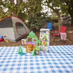 MAGNA-TILES Magnetická stavebnica microMAGS Treehouse Travel Set 24 dielov – Domček na strome