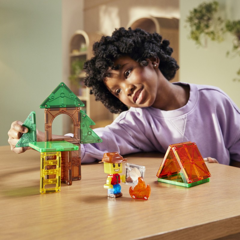 MAGNA-TILES Magnetická stavebnica Camp Out 16 dielov – Stanovačka v divočine