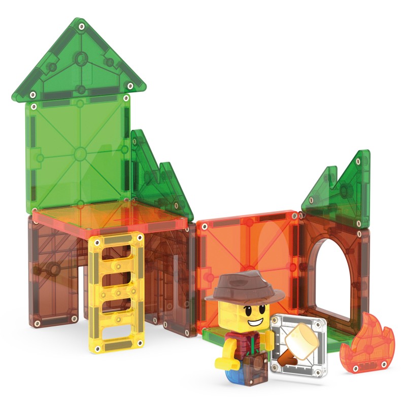 MAGNA-TILES Magnetická stavebnica Camp Out 16 dielov – Stanovačka v divočine