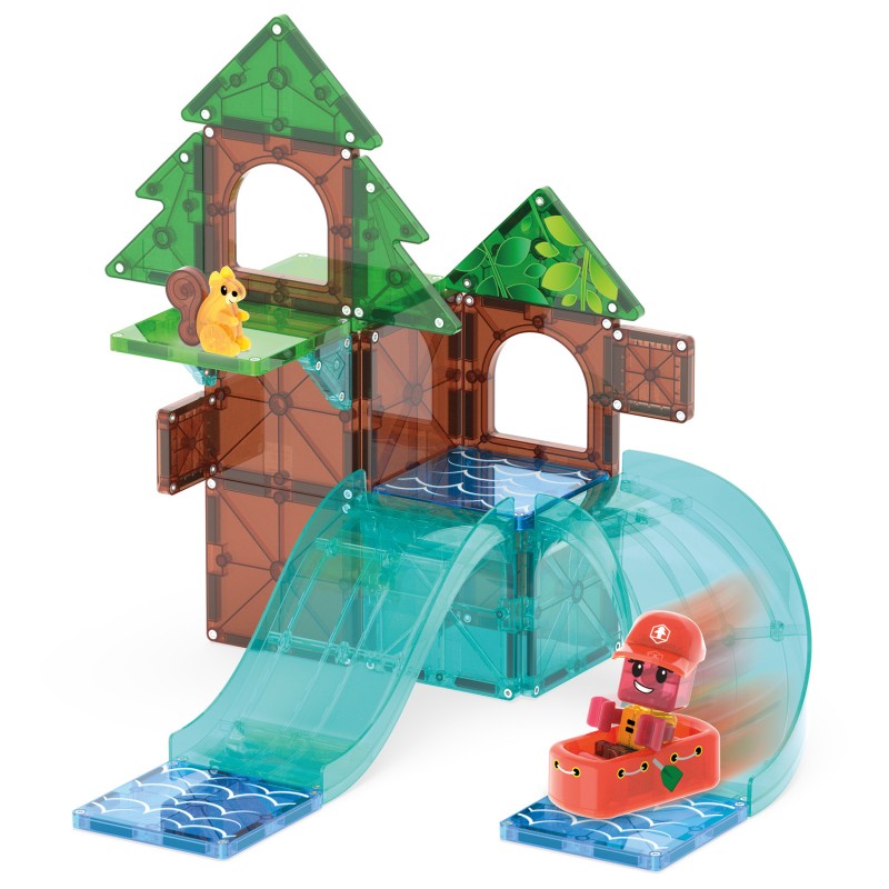 MAGNA-TILES Magnetická stavebnica Raging Rapids 27 dielov – Dobrodružná divoká rieka