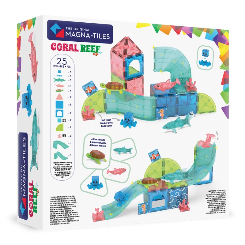 MAGNA-TILES Magnetická stavebnica Coral Reef 25 dielov – Podmorský svet