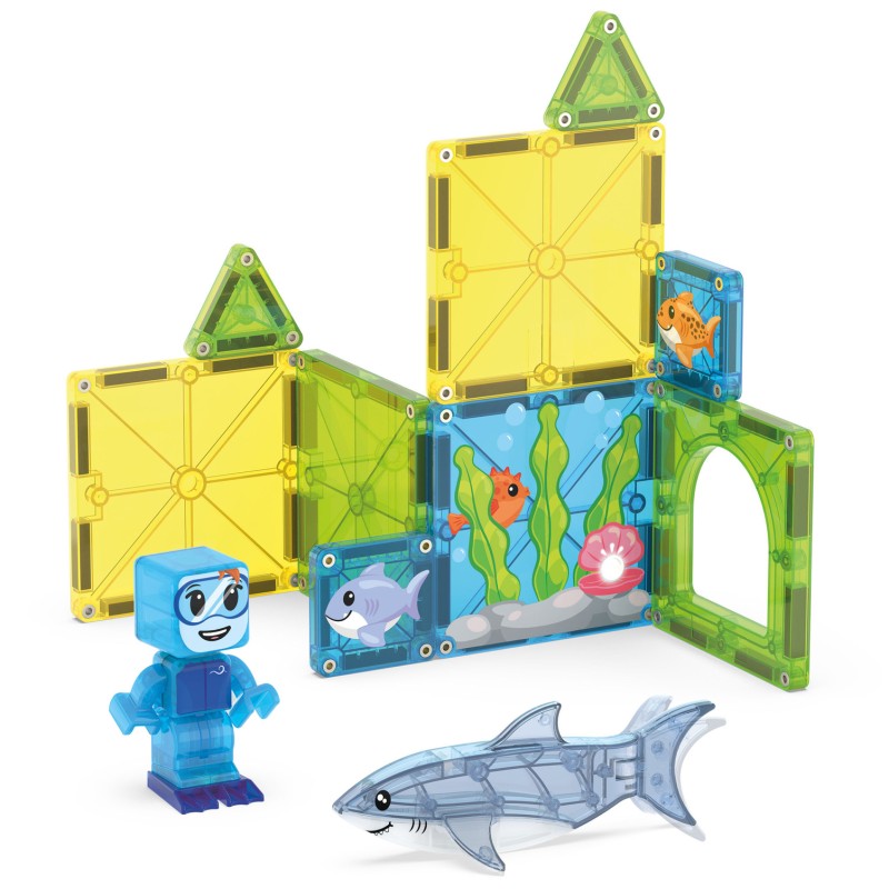 MAGNA-TILES Magnetická stavebnica Shark Dive 13 dielov