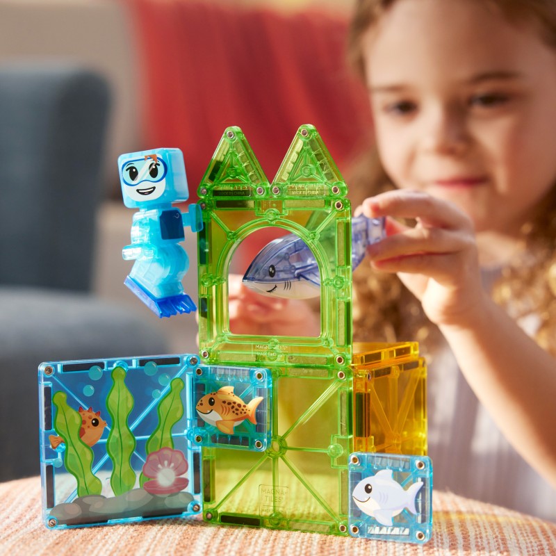 MAGNA-TILES Magnetická stavebnica Shark Dive 13 dielov