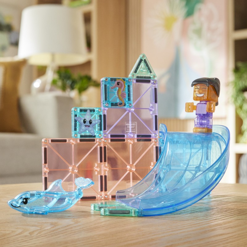Magna-Tiles Magnetická stavebnica Dolphin Bay 13 dielov