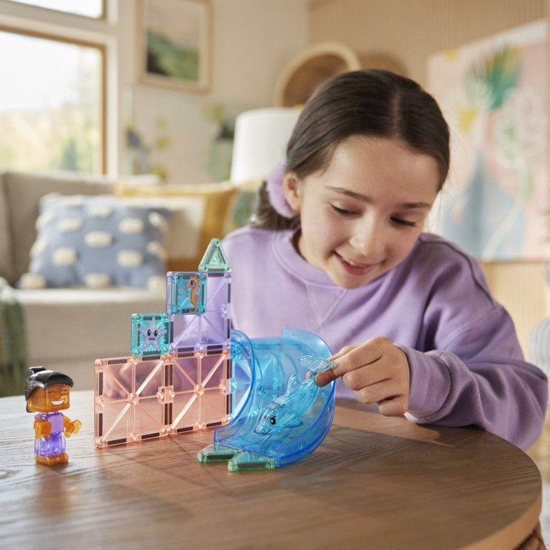 Magna-Tiles Magnetická stavebnica Dolphin Bay 13 dielov