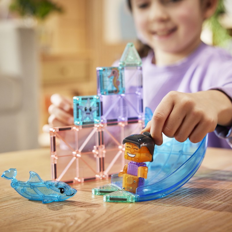 Magna-Tiles Magnetická stavebnica Dolphin Bay 13 dielov
